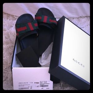 Gucci Black Sliders (flats)